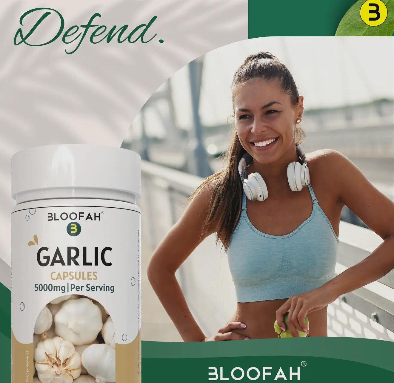 Bloofah Garlic Extract Capsules – 500mg Herbal Defense (60/120/180 Count) - Beyond The Veils
