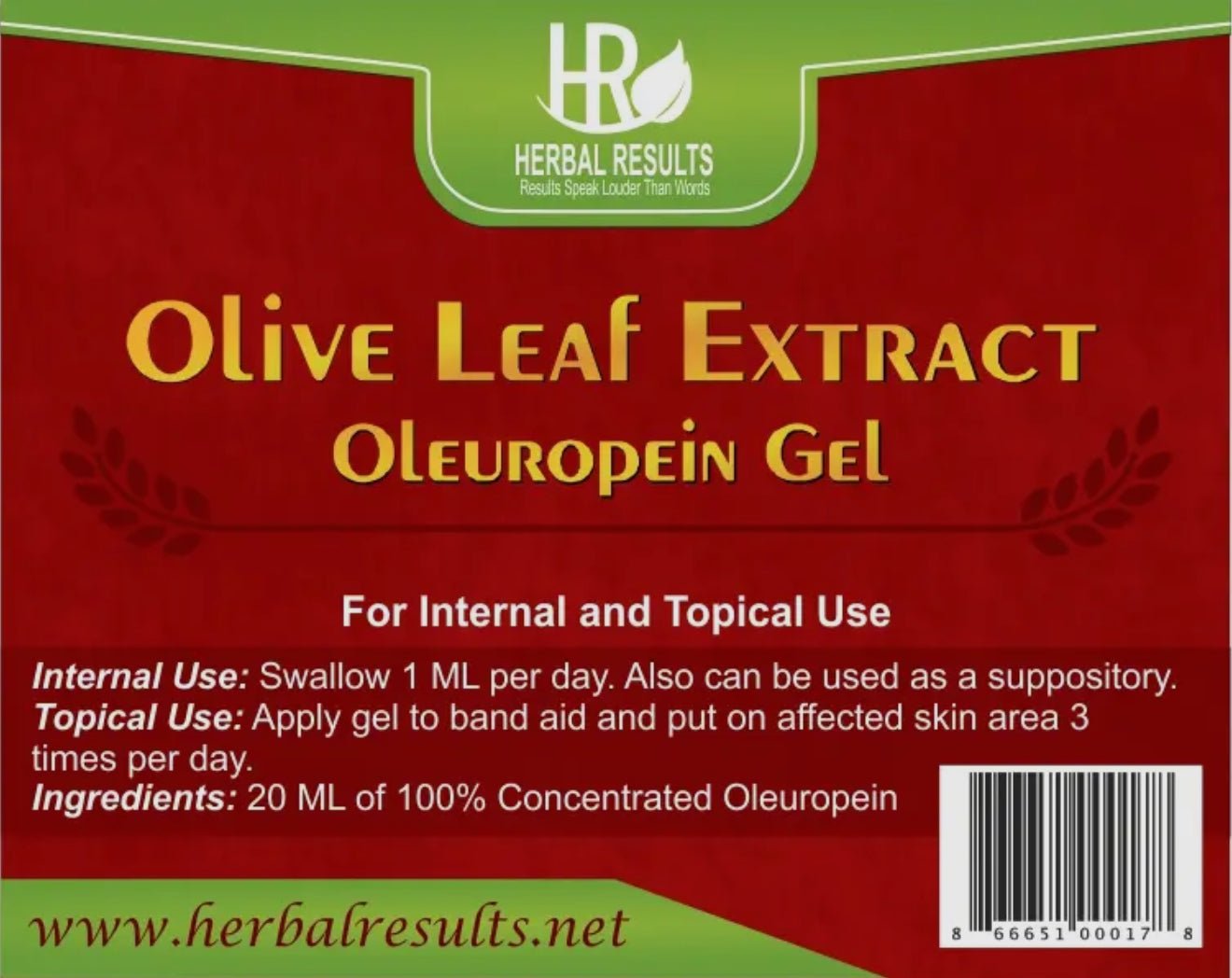 Herbal Results Olive Leaf Extract Gel – Oleuropein - Infused Sacred Healing Serum (20ml) - Beyond The Veils