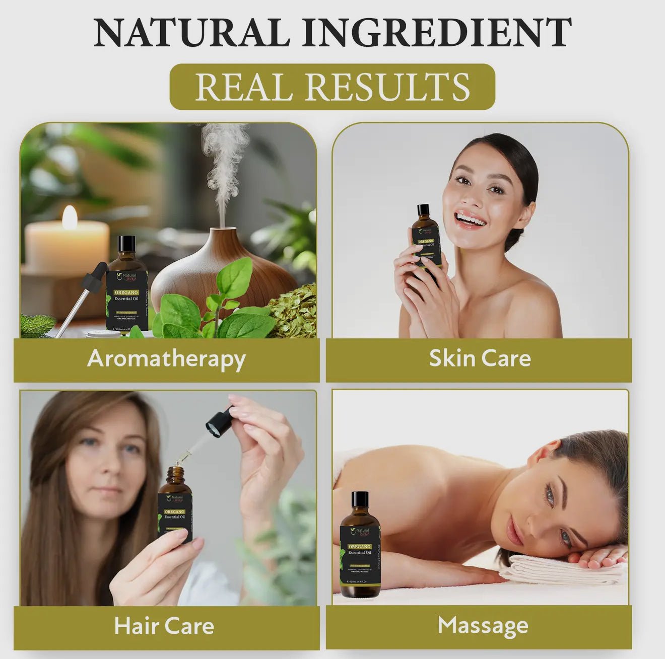 Natural Way Oregano Essential Oil – Pure Steam - Distilled Aromatherapy Elixir (4 fl oz / 120 mL) - Beyond The Veils