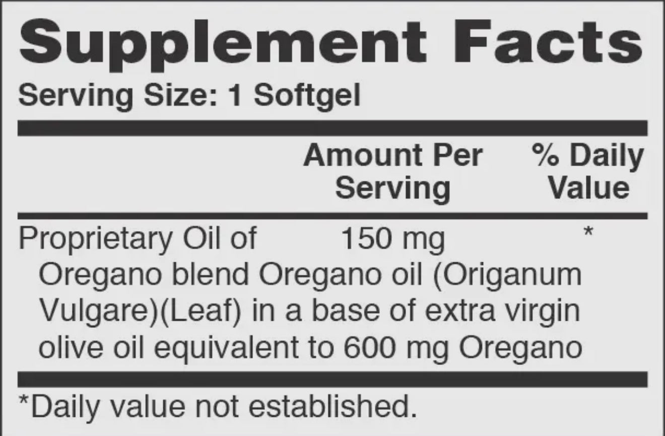 Oil of Oregano (Wild) 150mg – 360 Softgels - Beyond The Veils