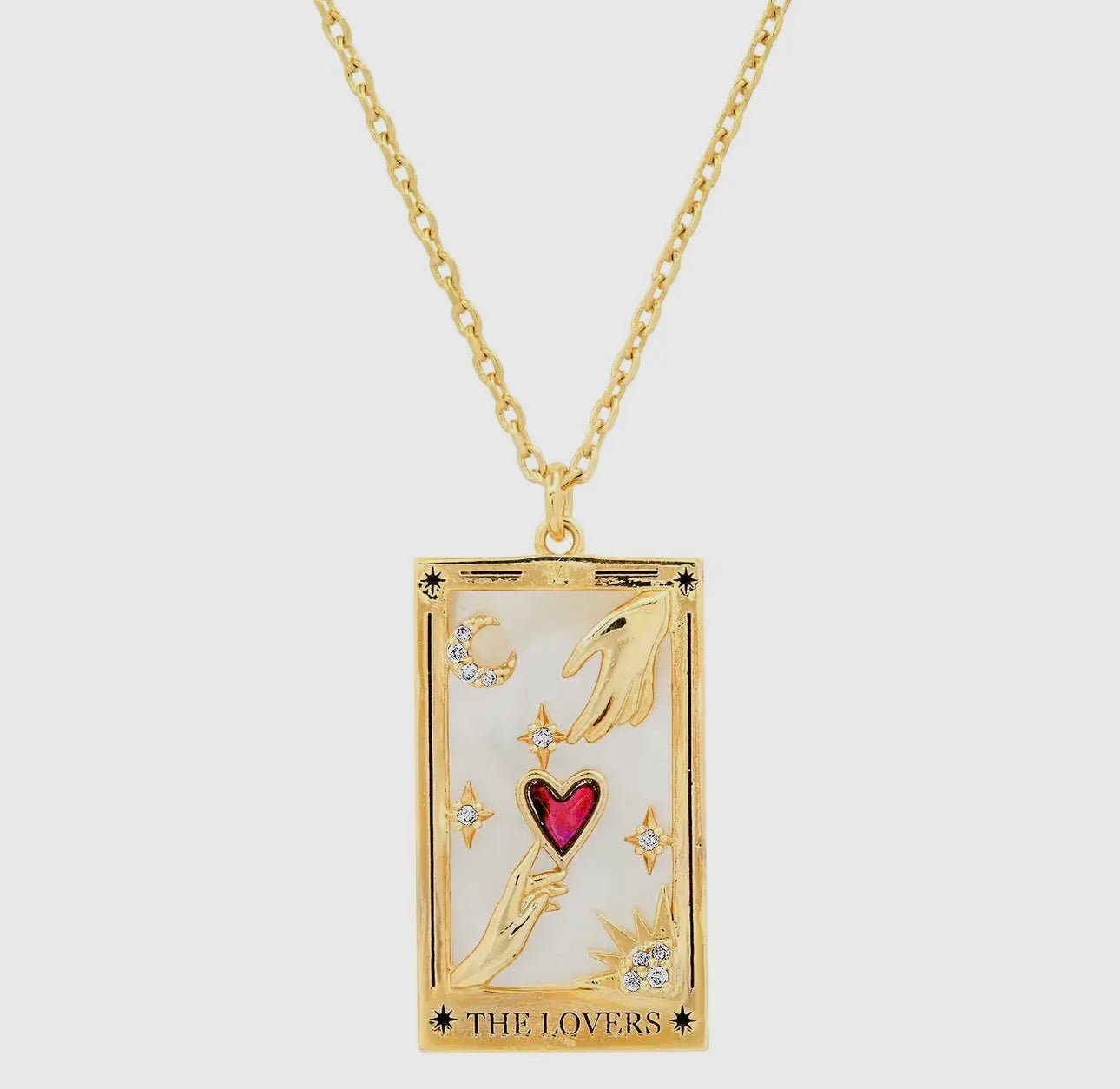 The Lovers Tarot Card Pendant – A Symbol of Divine Love & Harmony - Beyond The Veils