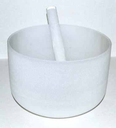 10" Off White Crystal Singing Bowl - Beyond The Veils