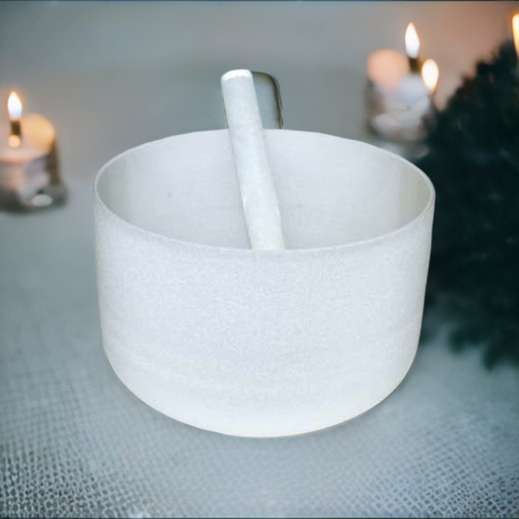 10" Off White Crystal Singing Bowl - Beyond The Veils