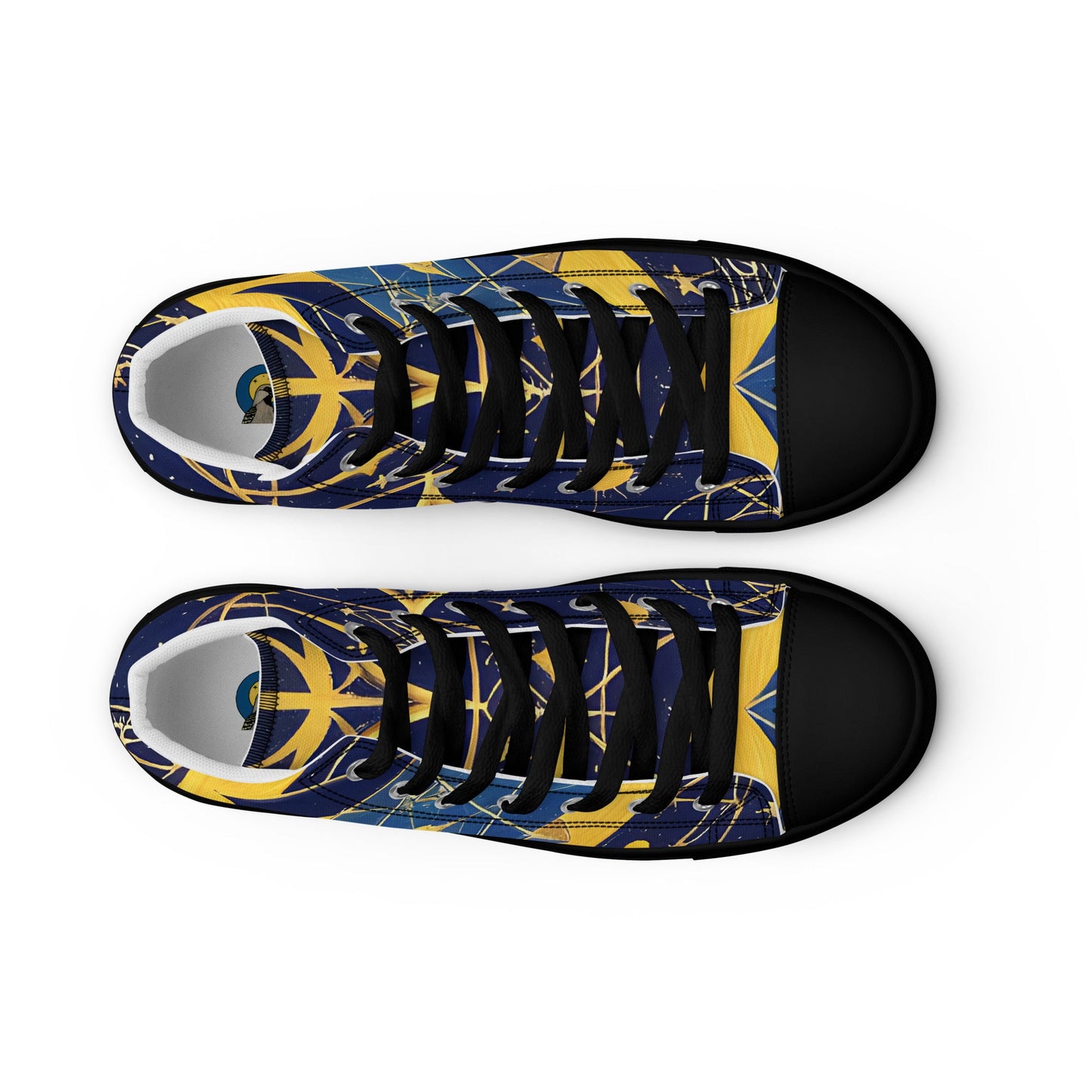 As Above So Below-Men’s high top canvas shoes Preferred - Beyond The Veils