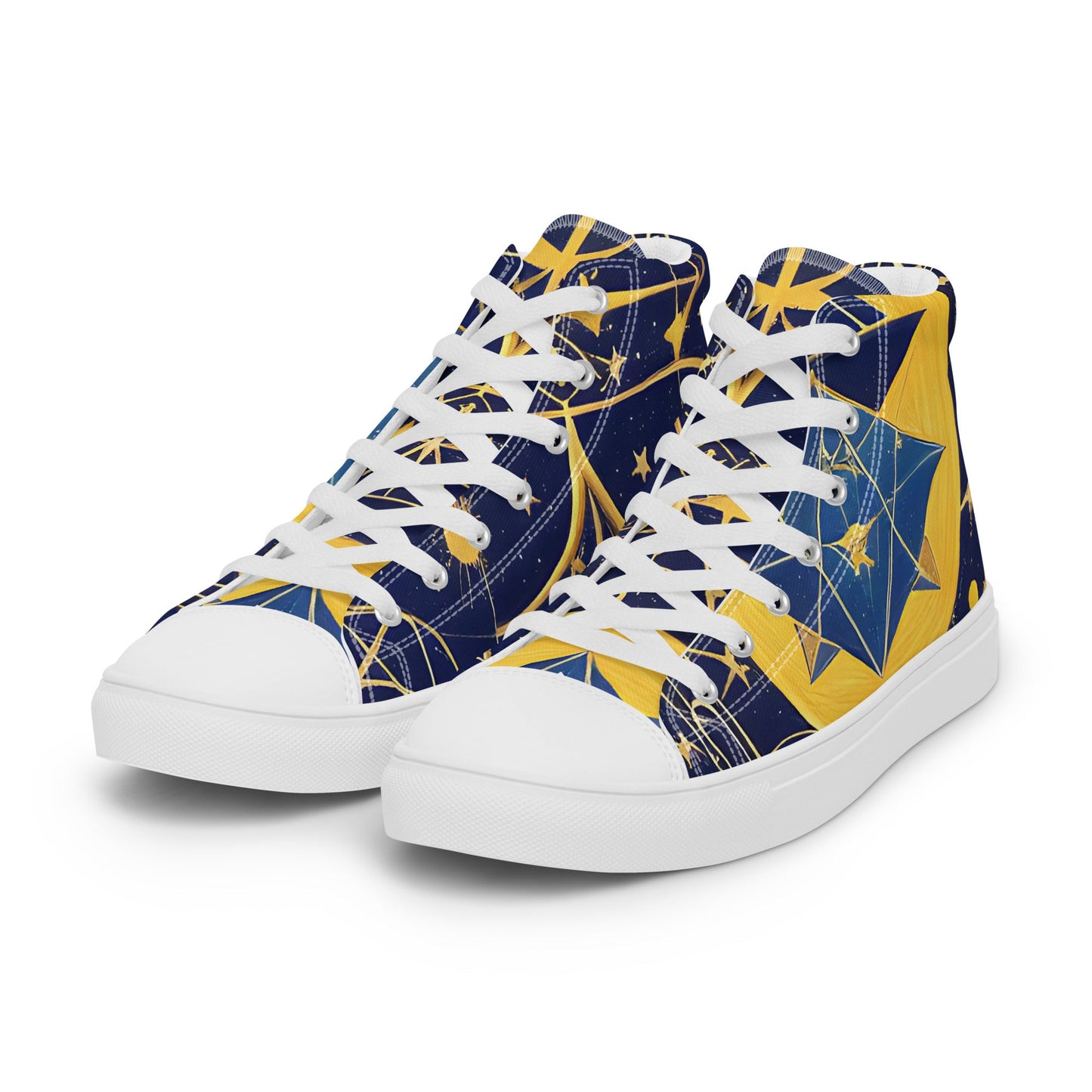As Above So Below-Men’s high top canvas shoes Preferred - Beyond The Veils