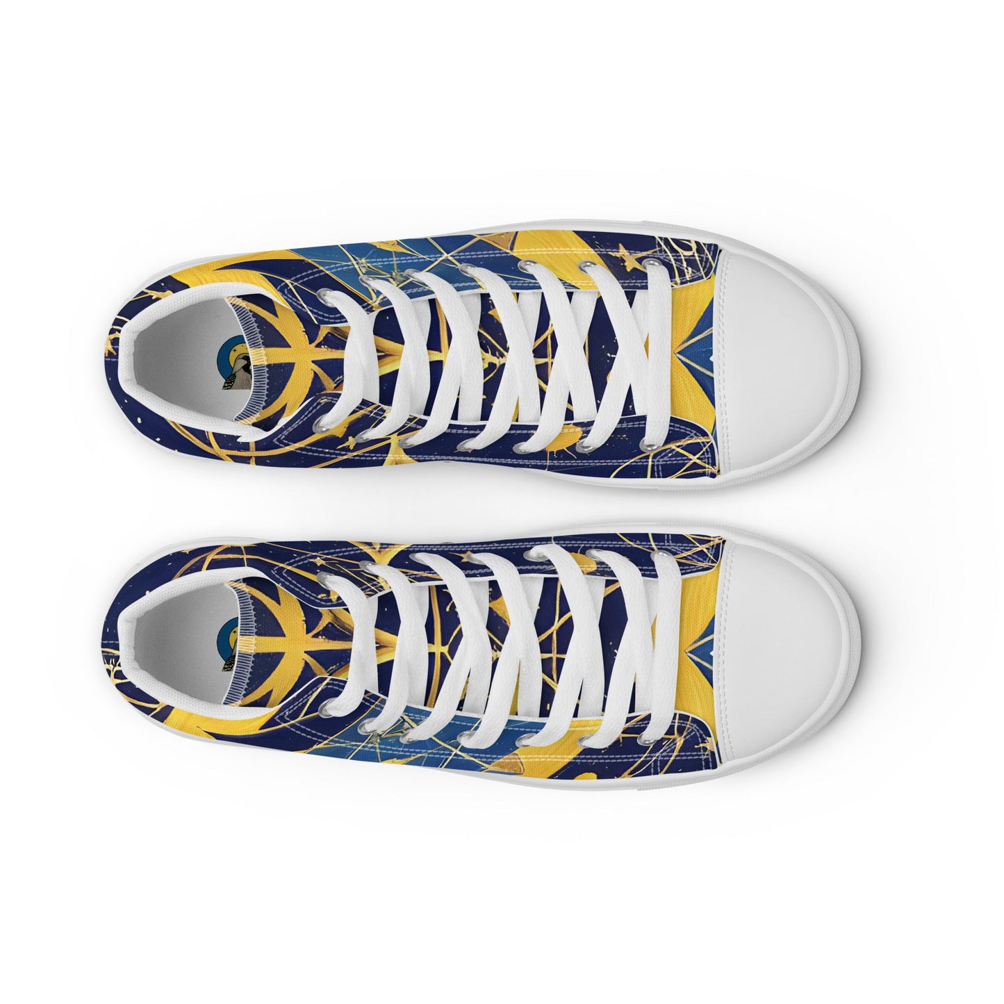 As Above So Below-Men’s high top canvas shoes Preferred - Beyond The Veils