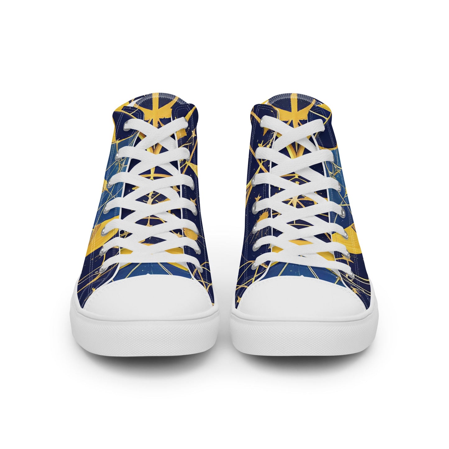 As Above So Below-Men’s high top canvas shoes Preferred - Beyond The Veils