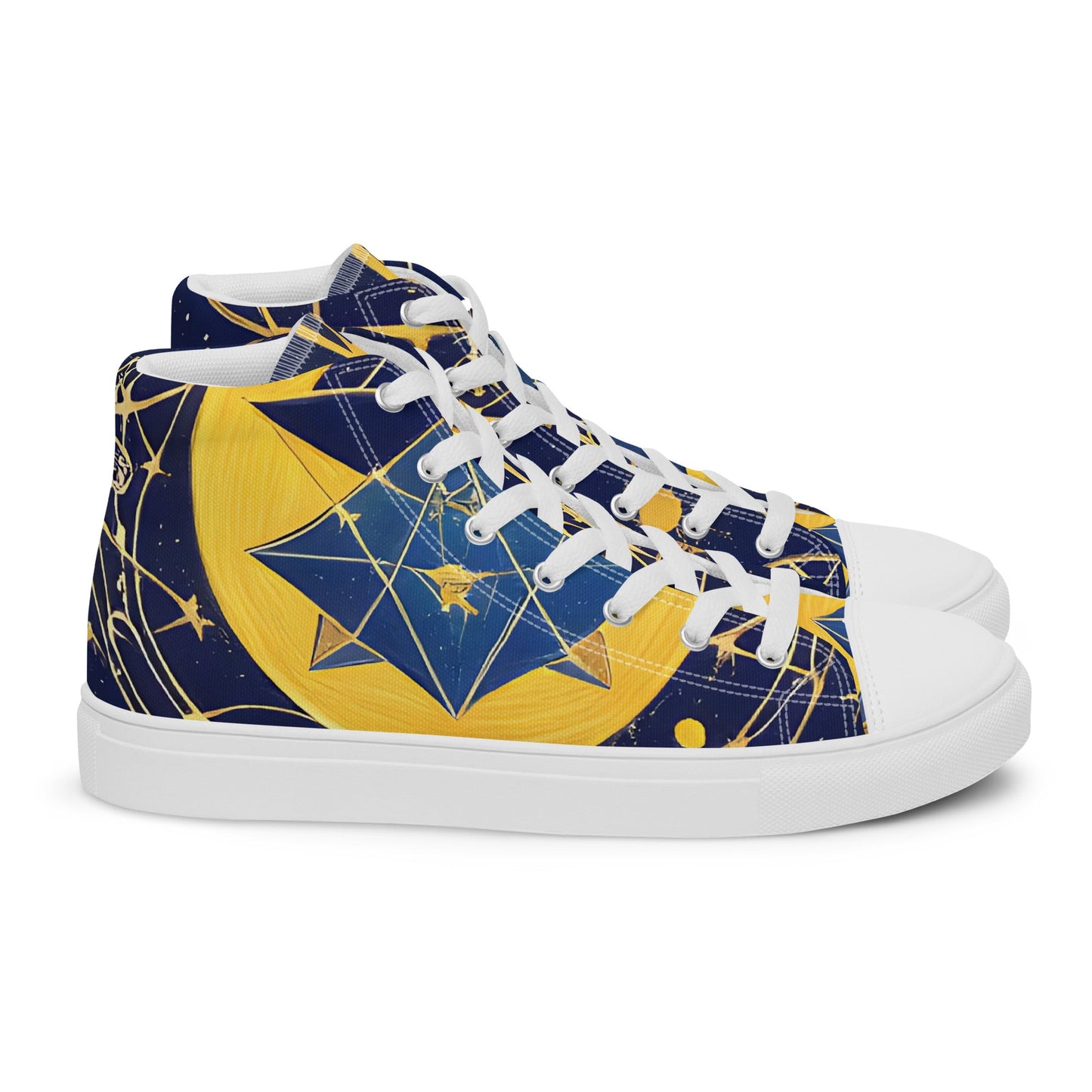 As Above So Below-Men’s high top canvas shoes Preferred - Beyond The Veils