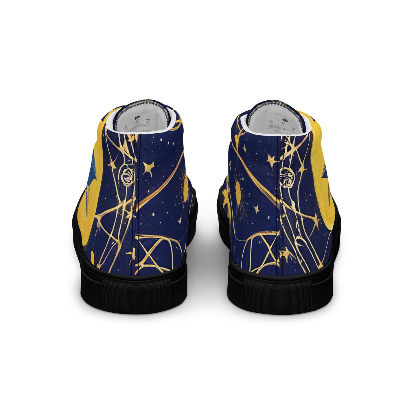 As Above So Below-Men’s high top canvas shoes Preferred - Beyond The Veils