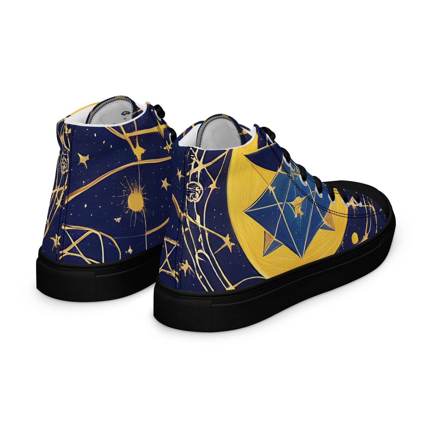 As Above So Below-Men’s high top canvas shoes Preferred - Beyond The Veils