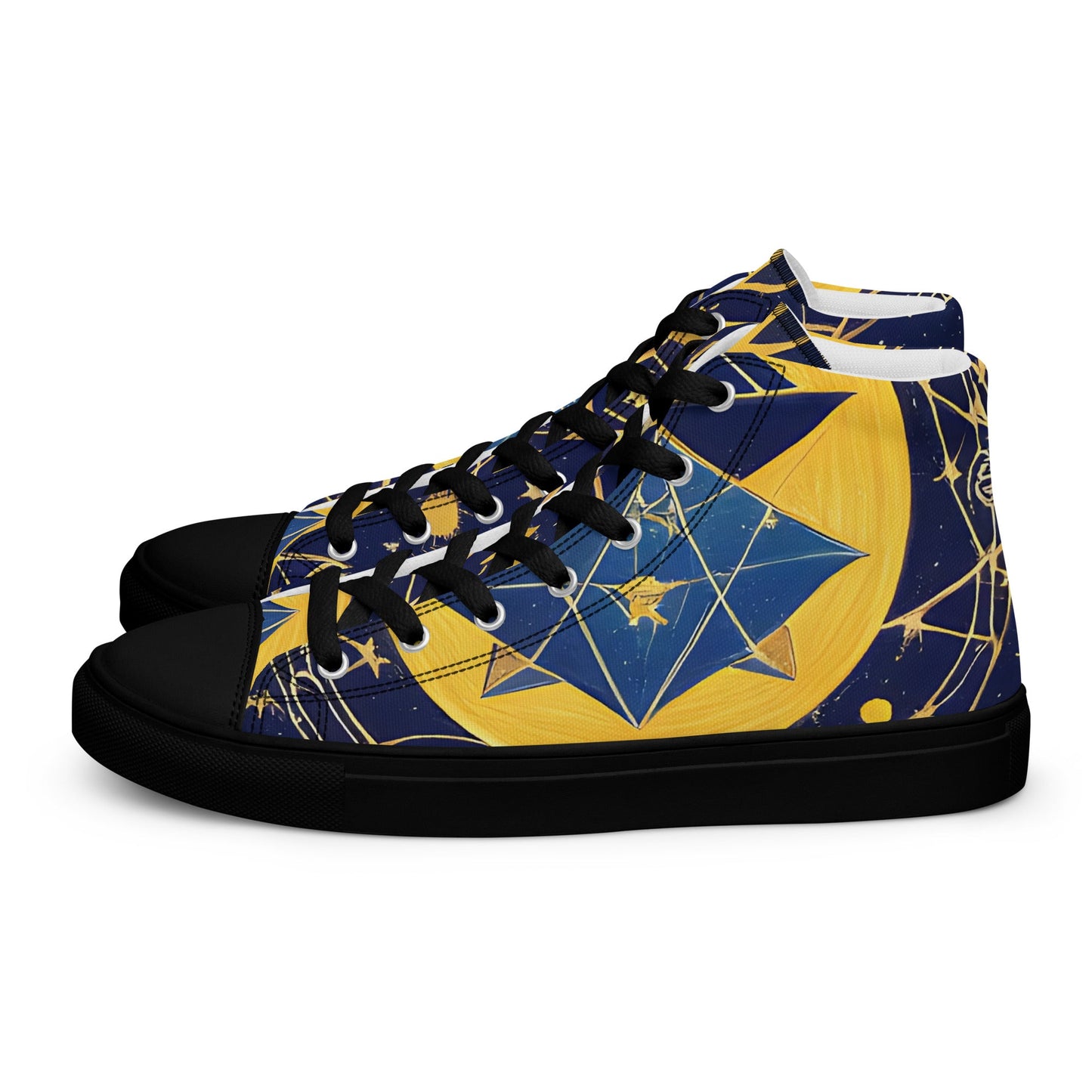 As Above So Below-Men’s high top canvas shoes Preferred - Beyond The Veils