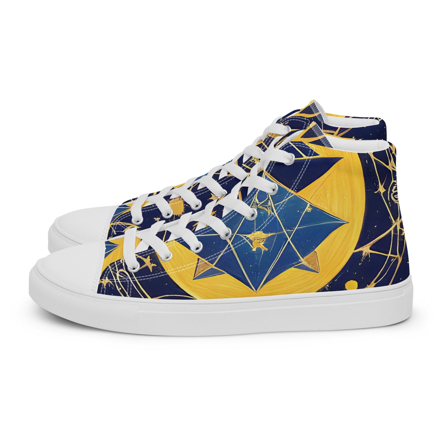 As Above So Below-Men’s high top canvas shoes Preferred - Beyond The Veils