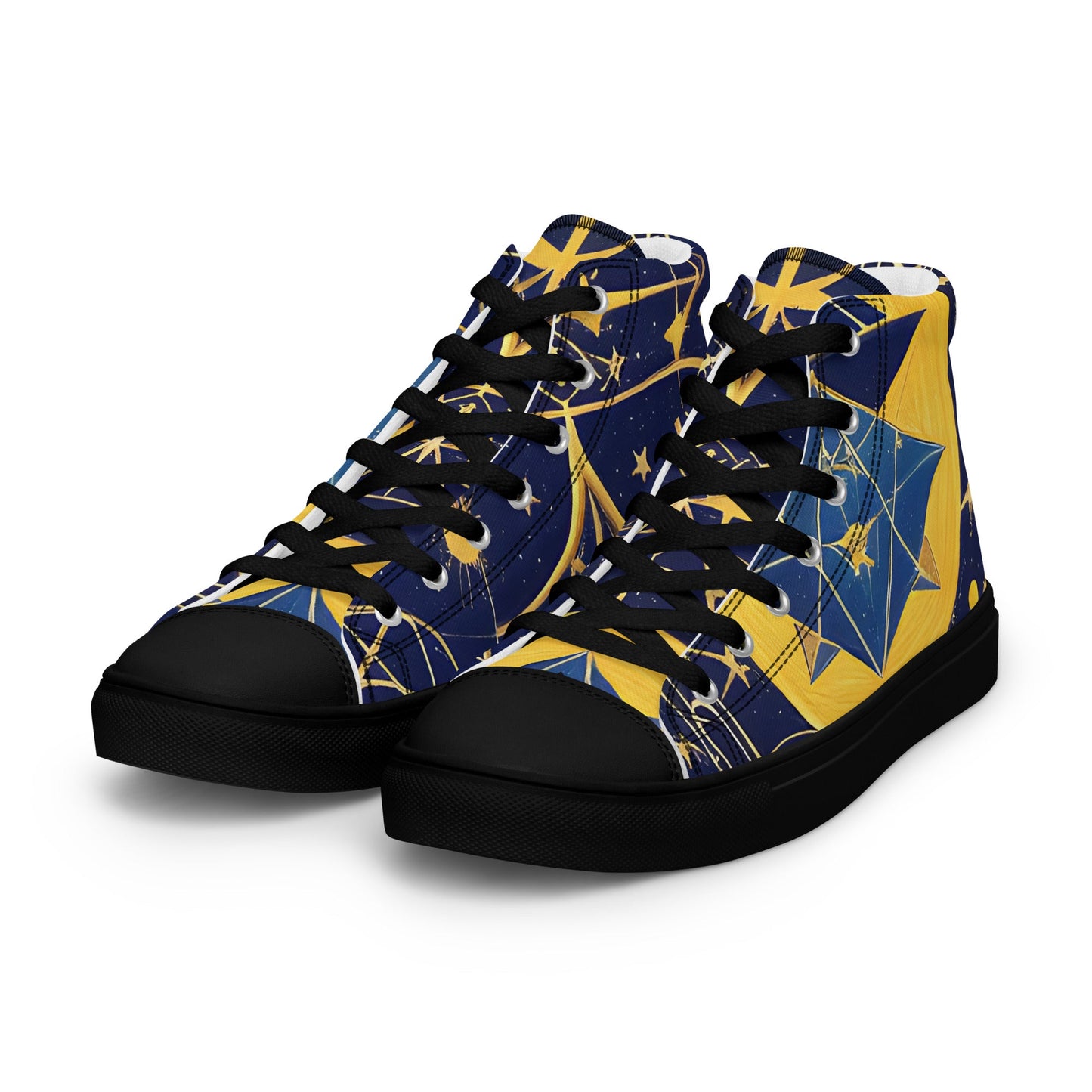 As Above So Below-Men’s high top canvas shoes Preferred - Beyond The Veils