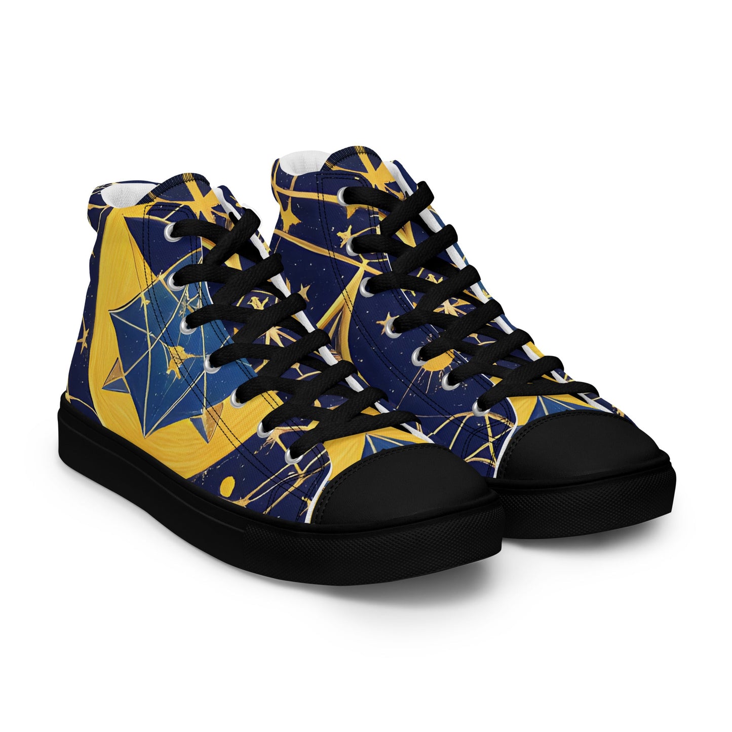As Above So Below-Men’s high top canvas shoes Preferred - Beyond The Veils