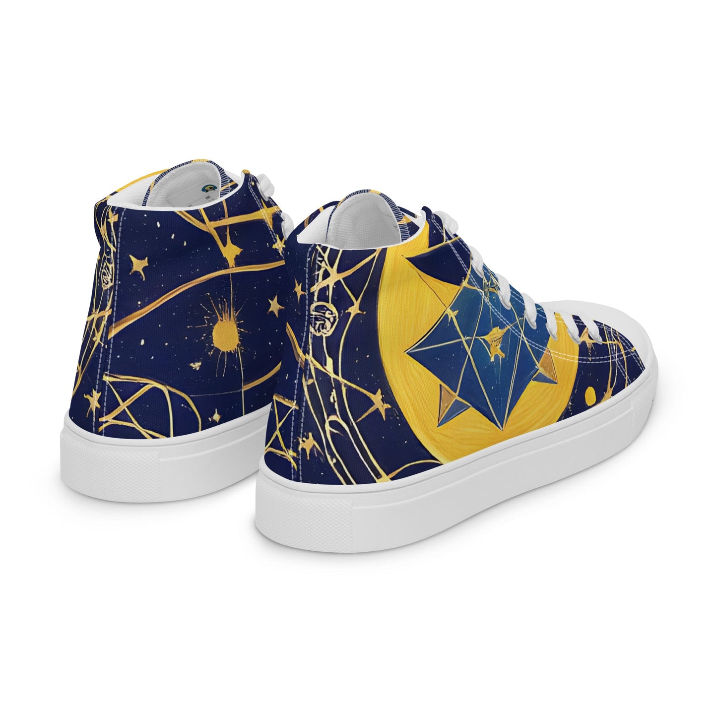 As Above So Below-Men’s high top canvas shoes Preferred - Beyond The Veils