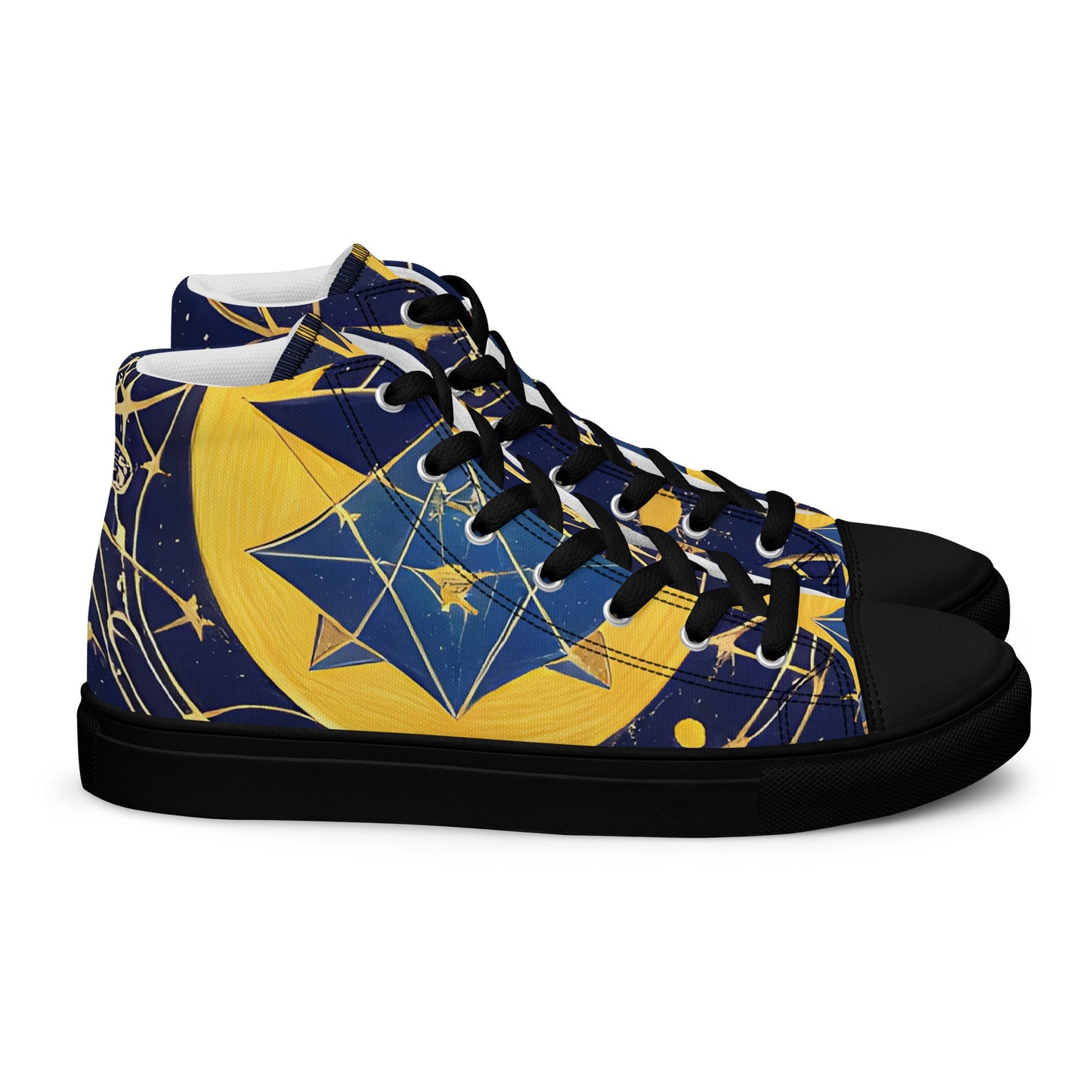 As Above So Below-Men’s high top canvas shoes Preferred - Beyond The Veils