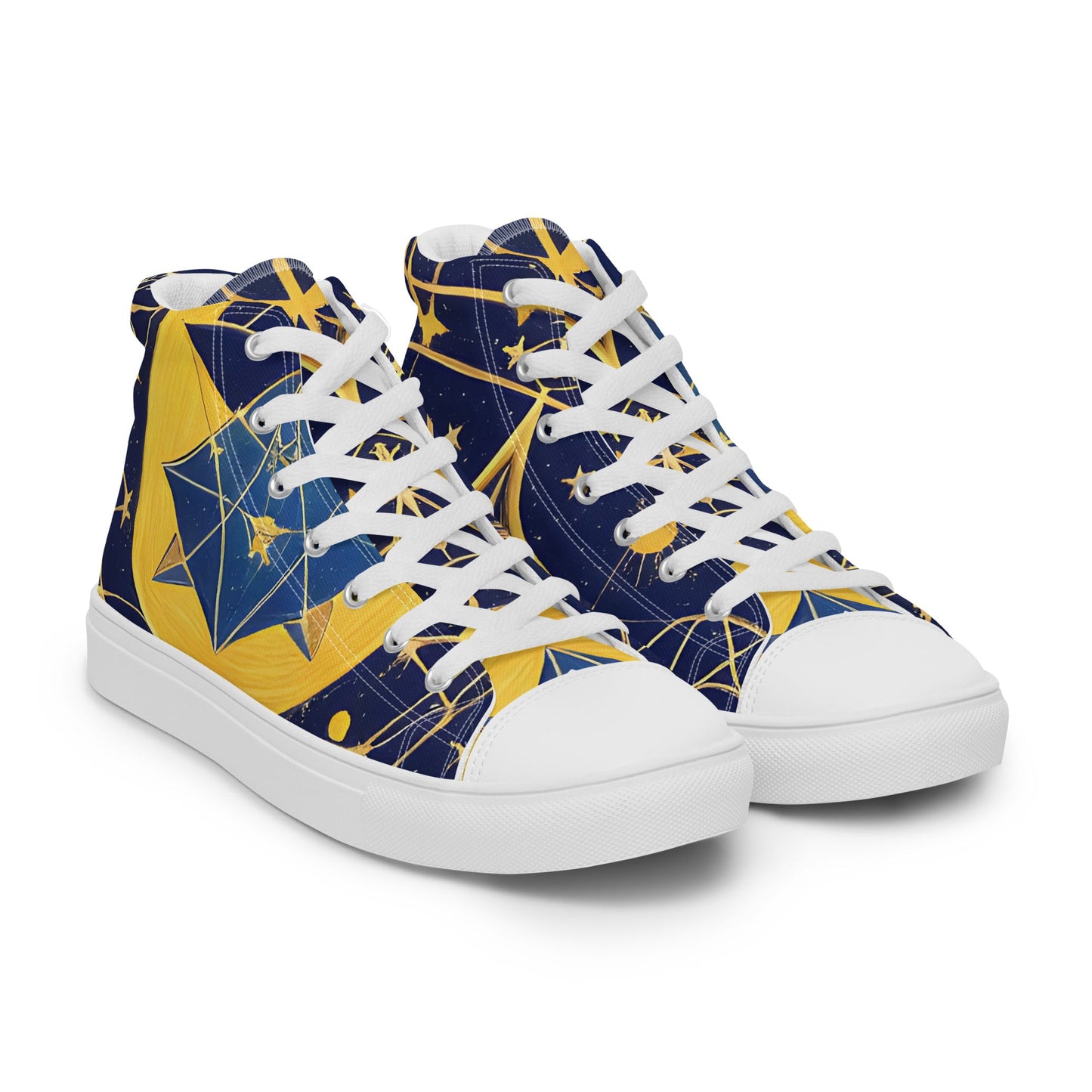 As Above So Below-Men’s high top canvas shoes Preferred - Beyond The Veils