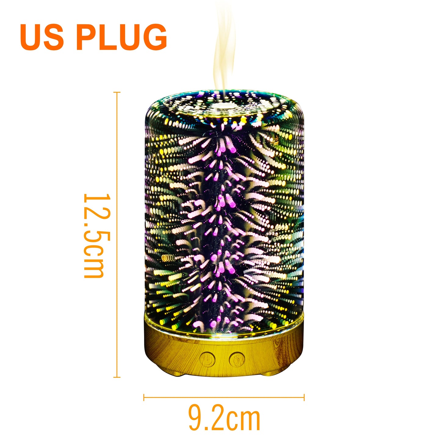 Firework 3D Glass Aromatherapy Ultrasonic Oil Diffuser, Humidifier - Beyond The Veils