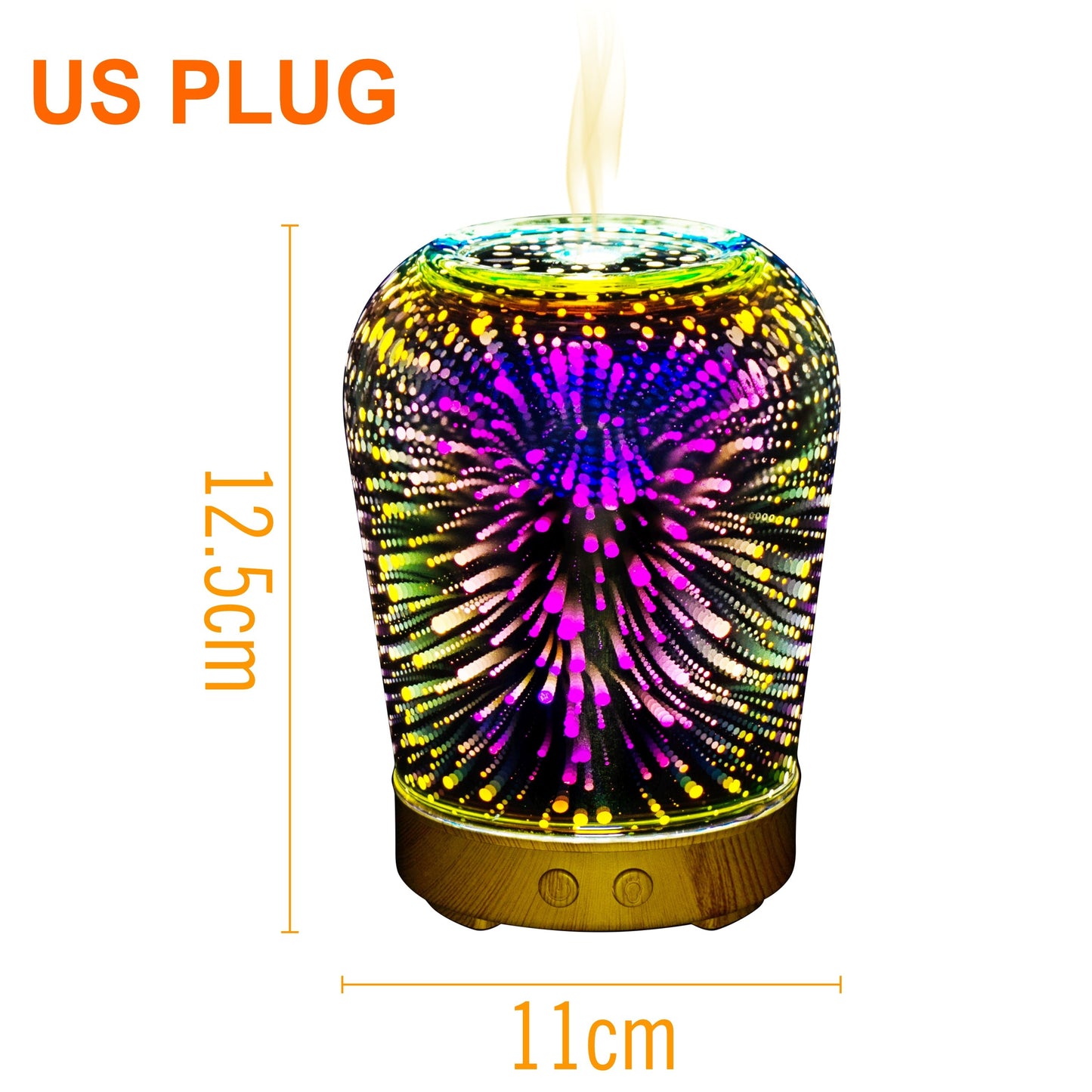 Firework 3D Glass Aromatherapy Ultrasonic Oil Diffuser, Humidifier - Beyond The Veils