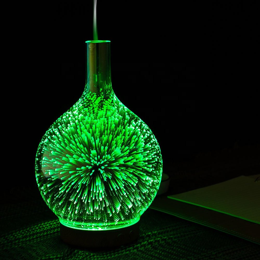 Firework 3D Glass Aromatherapy Ultrasonic Oil Diffuser, Humidifier - Beyond The Veils