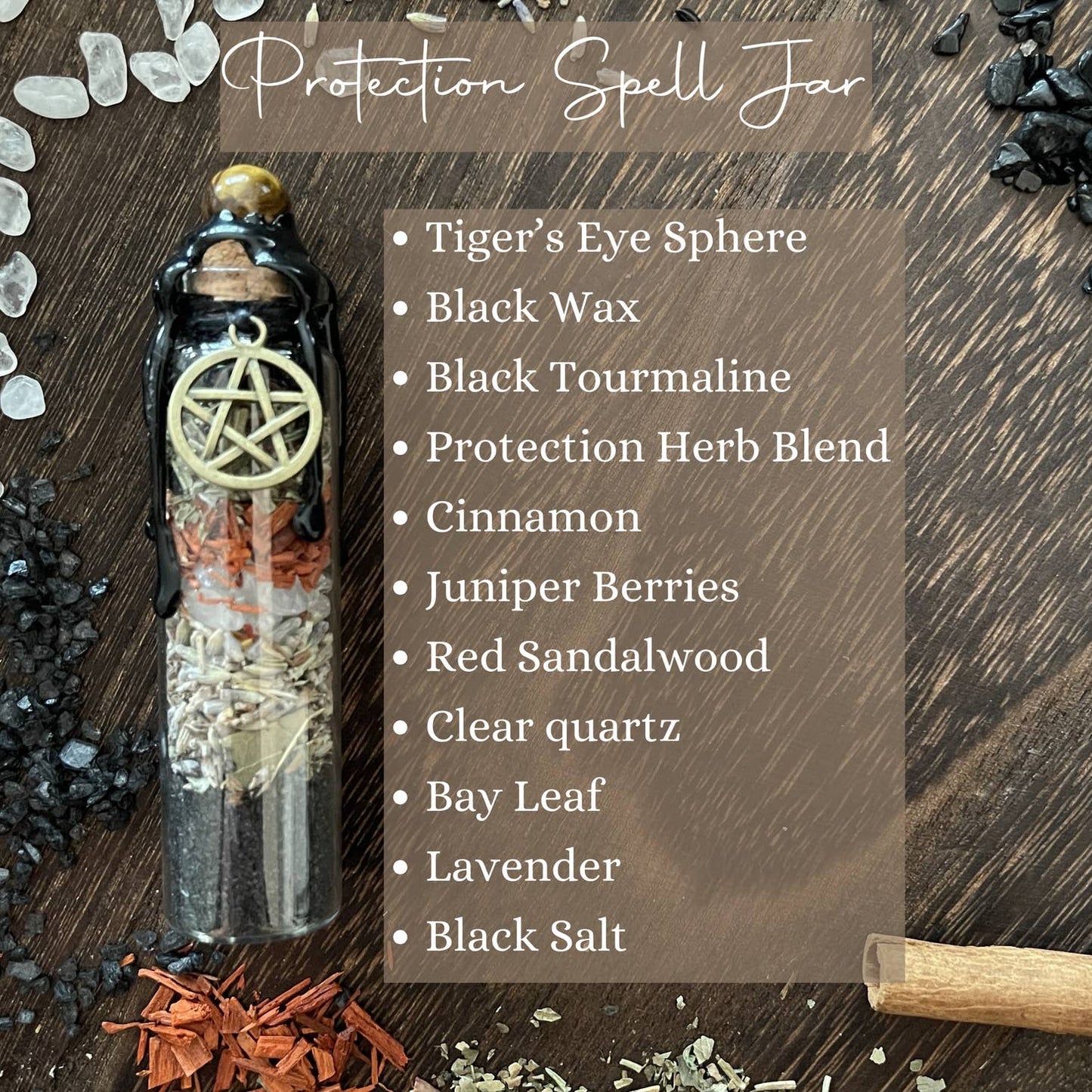 Protection Spell Jar, Intention Jar, Witch's Spell Bottle - Beyond The Veils