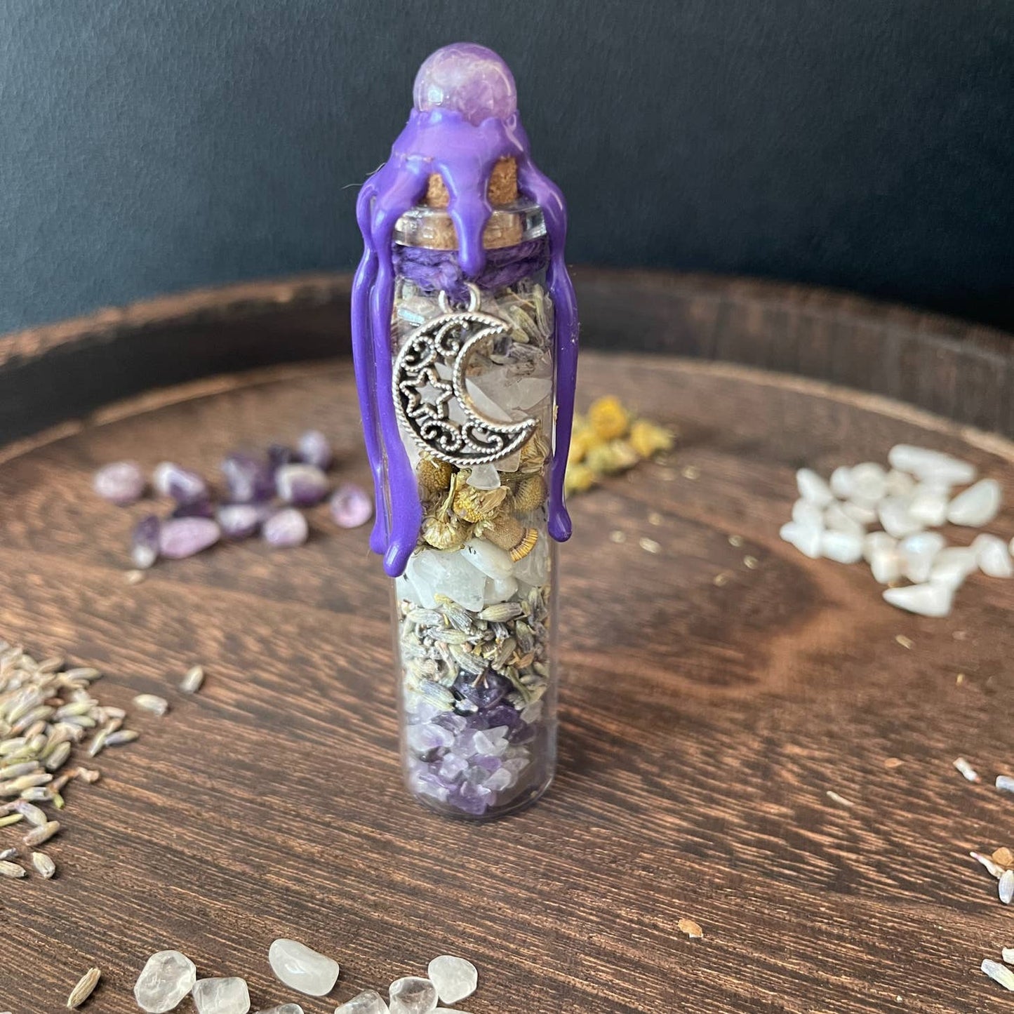 Serenity Moon Spell Jar, Intention Jar, Witch's Spell Bottle - Beyond The Veils