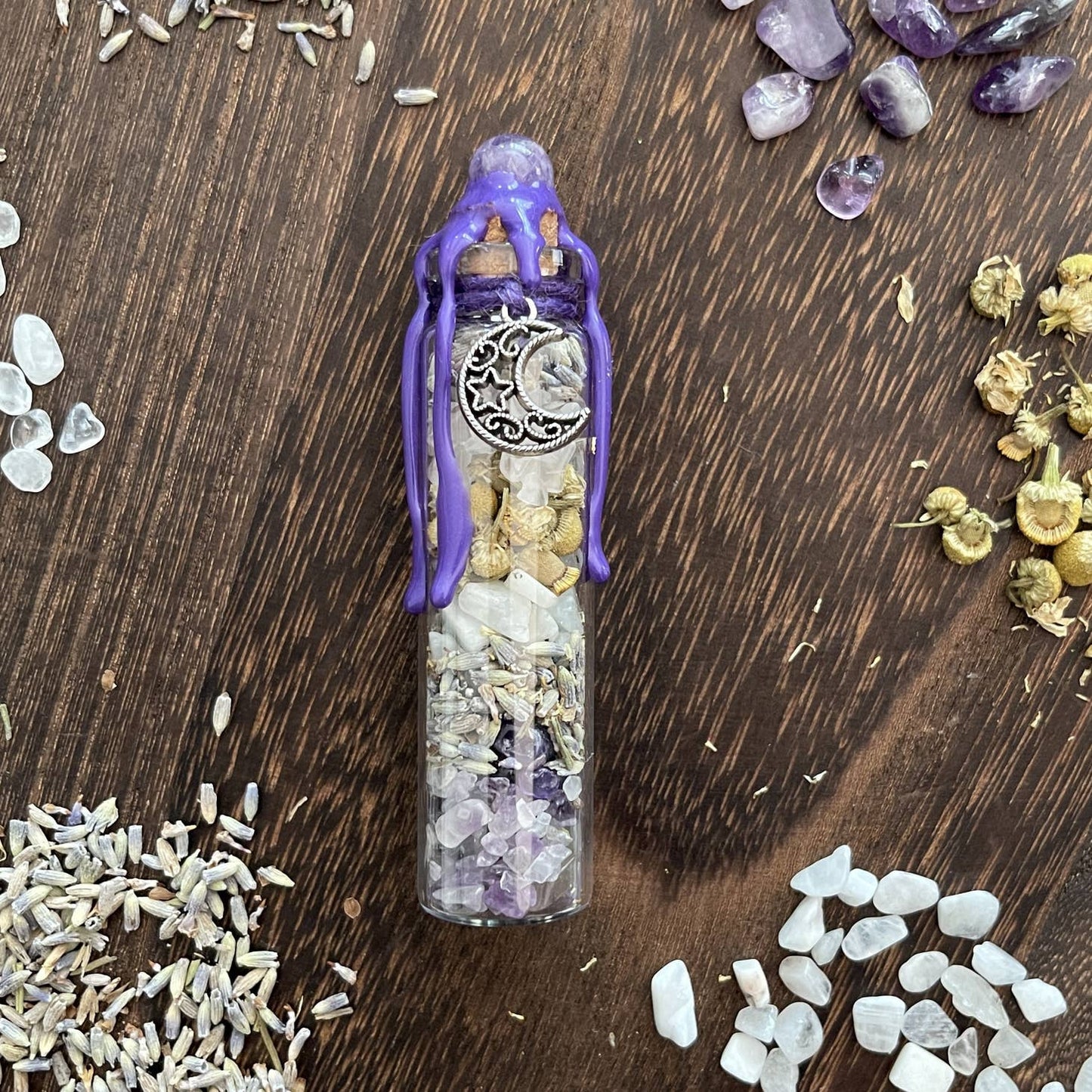 Serenity Moon Spell Jar, Intention Jar, Witch's Spell Bottle - Beyond The Veils
