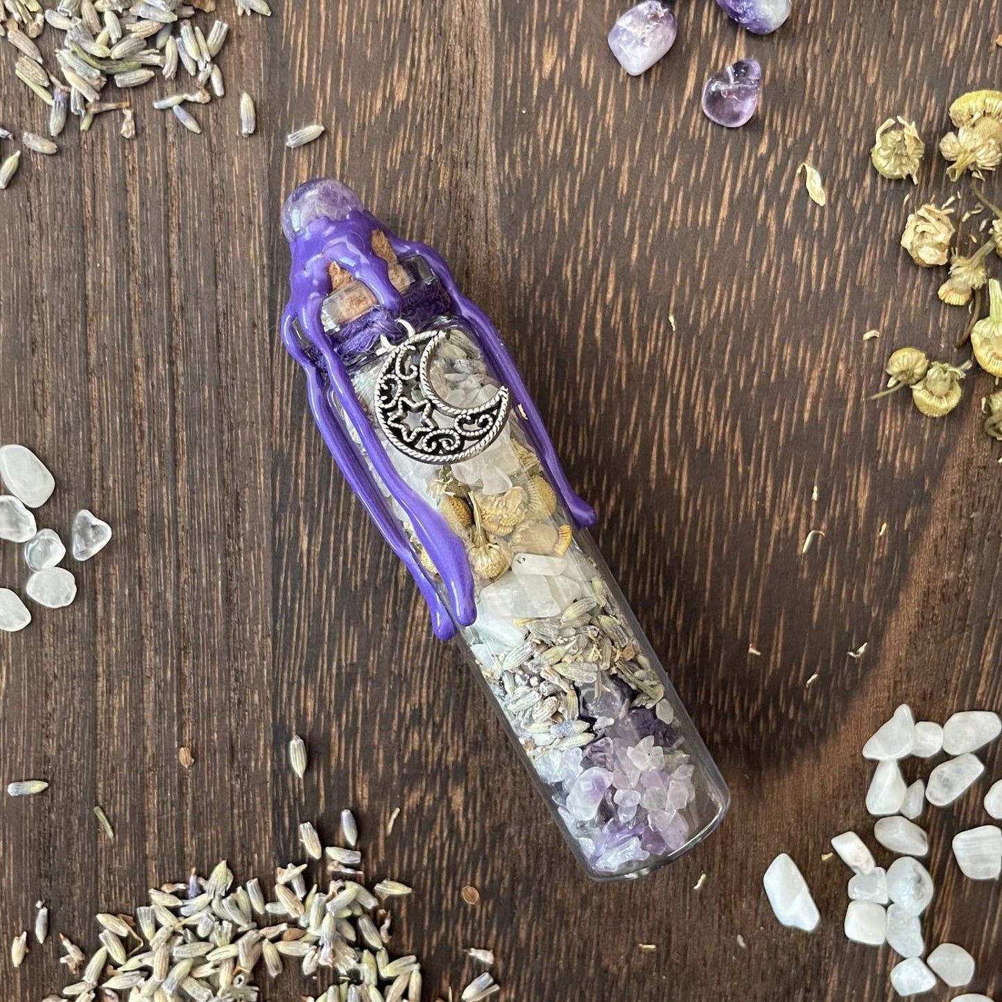 Serenity Moon Spell Jar, Intention Jar, Witch's Spell Bottle - Beyond The Veils