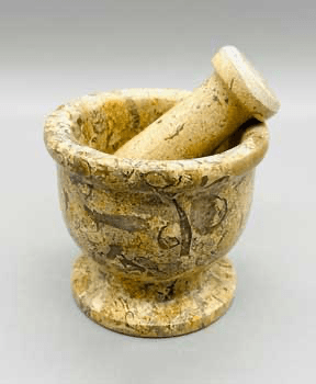 2 1/2” Fossil Coral Mortar and Pestle Set - Beyond The Veils