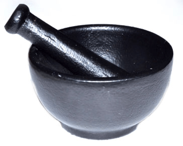 3 1/2” Cast Iron Mortar and Pestle Set - Beyond The Veils