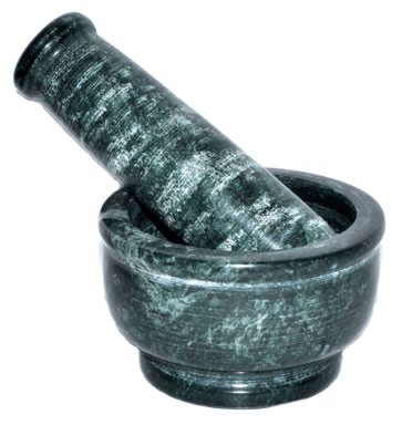 4” Green Marble Mortar and Pestle Set - Beyond The Veils