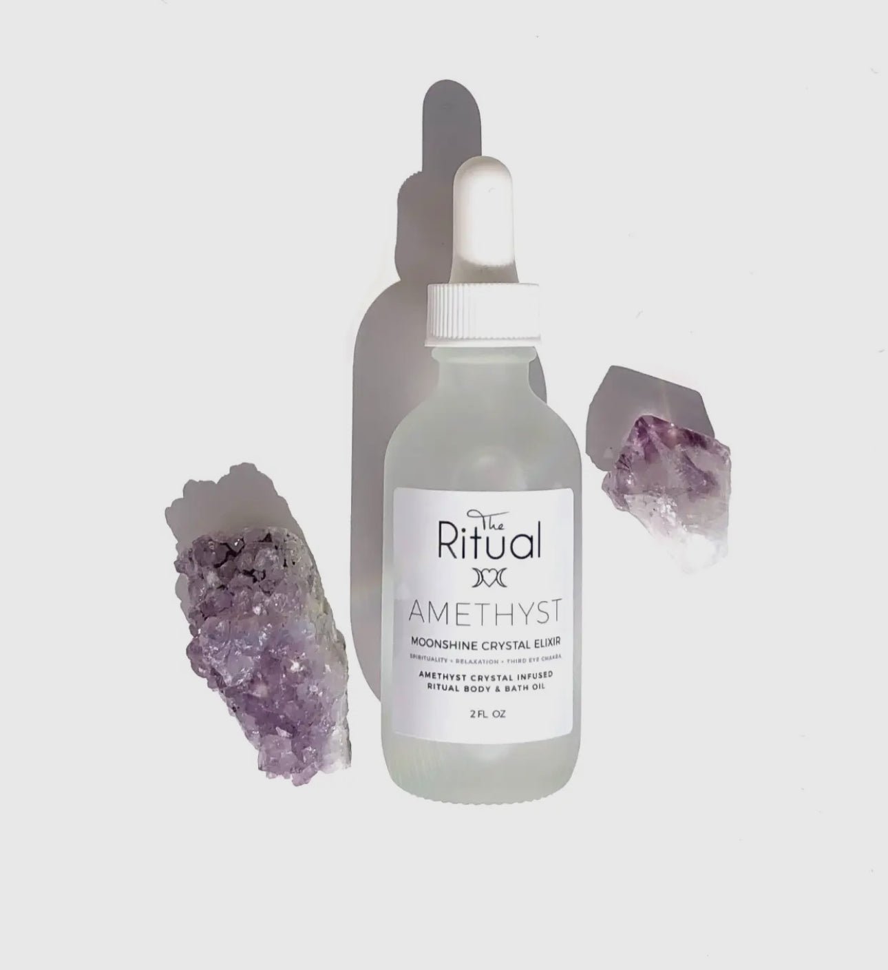 Amethyst Botanical Body & Bath Oil – Organic Crystal Lavender Infusion - Beyond The Veils