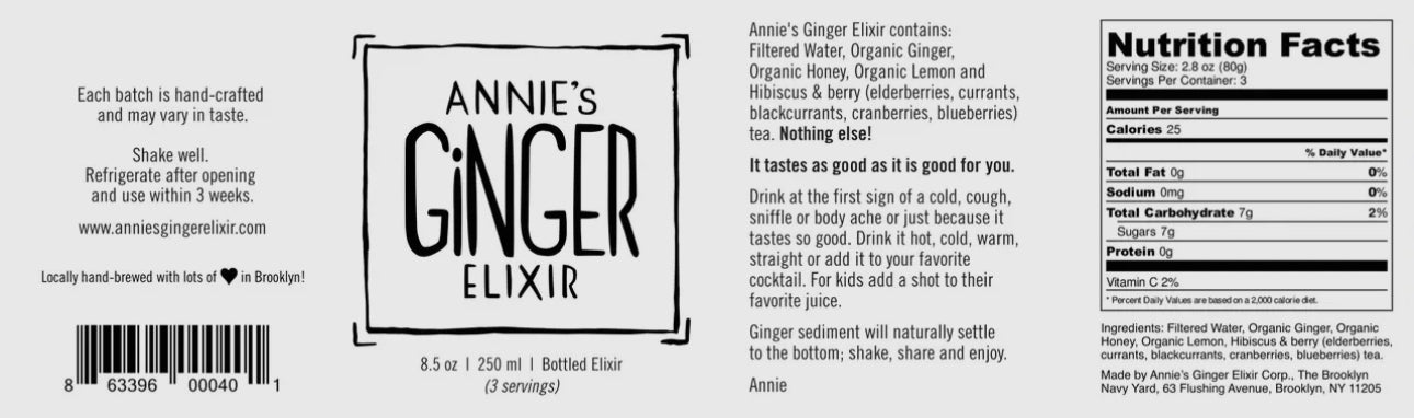 Annie’s Ginger Elixir – Organic Gut Health + Immunity Boost Wellness Shots - Beyond The Veils