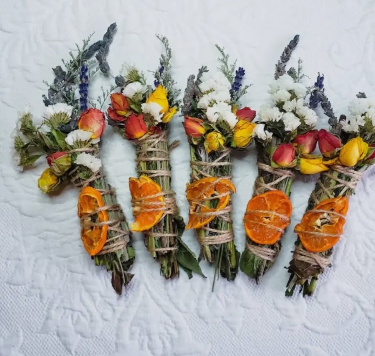 Lavender, Mint & Orange Spring Smudge Stick - Beyond The Veils