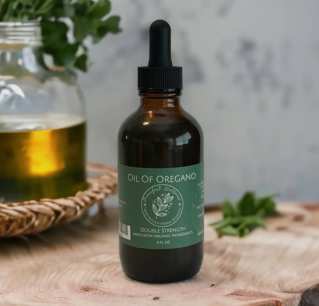 Organic Double Strength Oil of Oregano – 2 oz Amber Dropper Bottle - Beyond The Veils