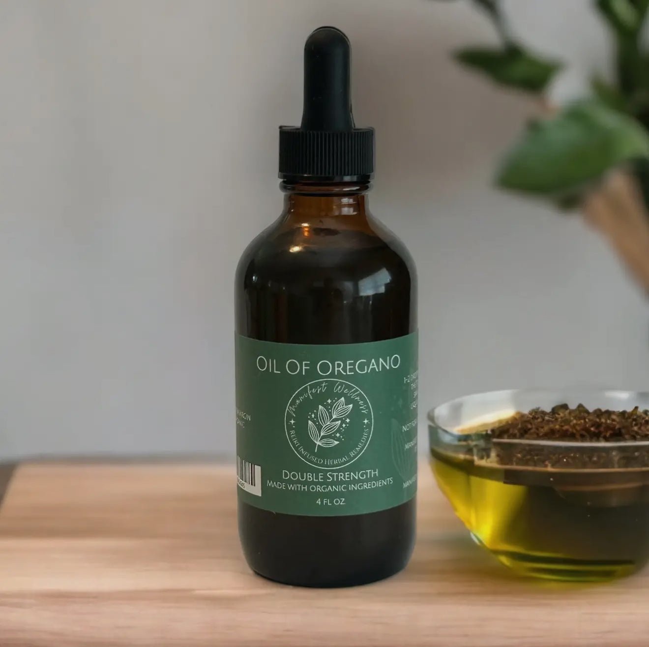 Organic Double Strength Oil of Oregano – 2 oz Amber Dropper Bottle - Beyond The Veils