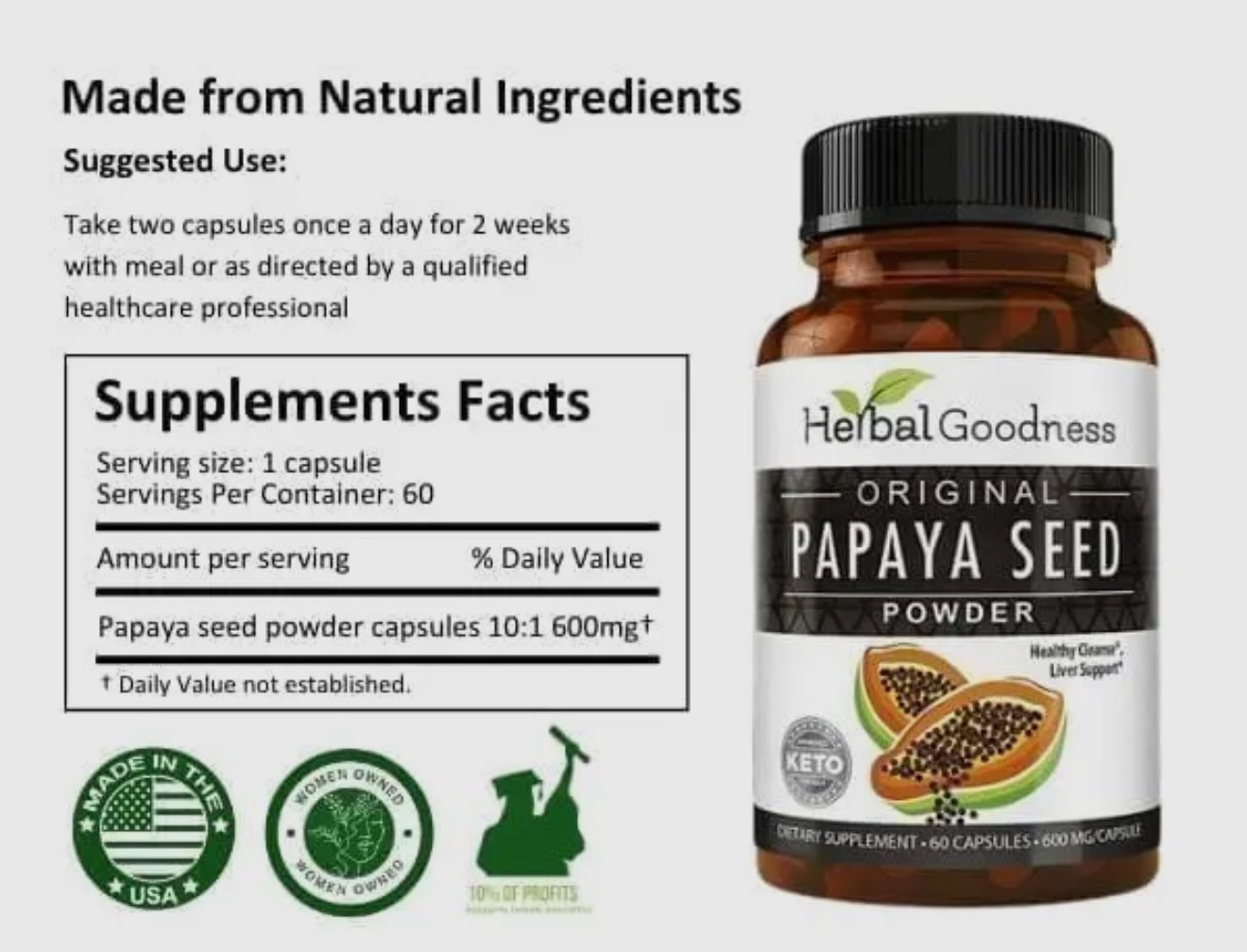 Papaya Seed Purifier – Sacred Digestive Renewal Capsules (600mg) - Beyond The Veils