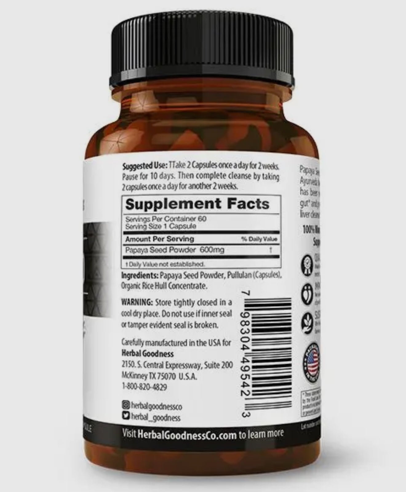 Papaya Seed Purifier – Sacred Digestive Renewal Capsules (600mg) - Beyond The Veils