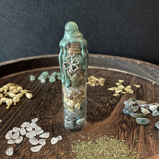Abundance Spell Jar, Intention Jar, Witch's Spell Bottle - Beyond The Veils