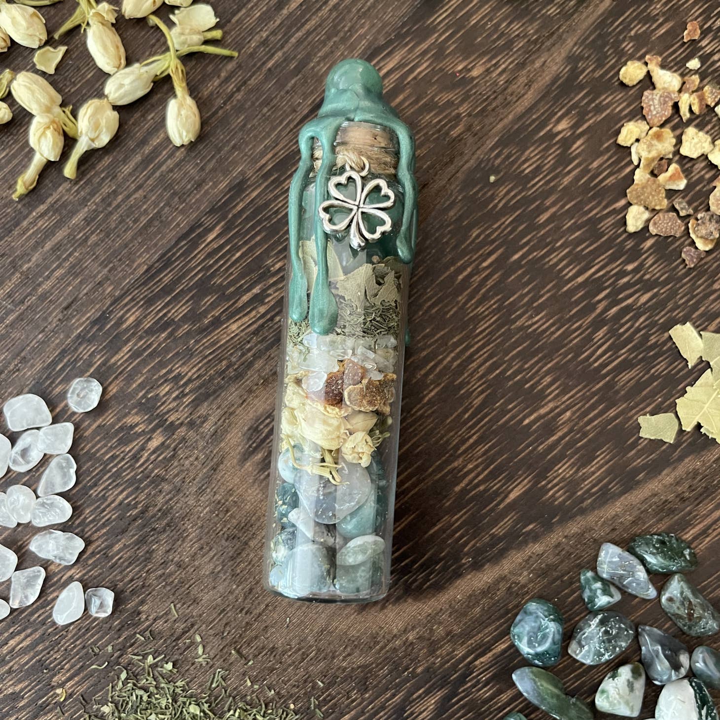 Abundance Spell Jar, Intention Jar, Witch's Spell Bottle - Beyond The Veils