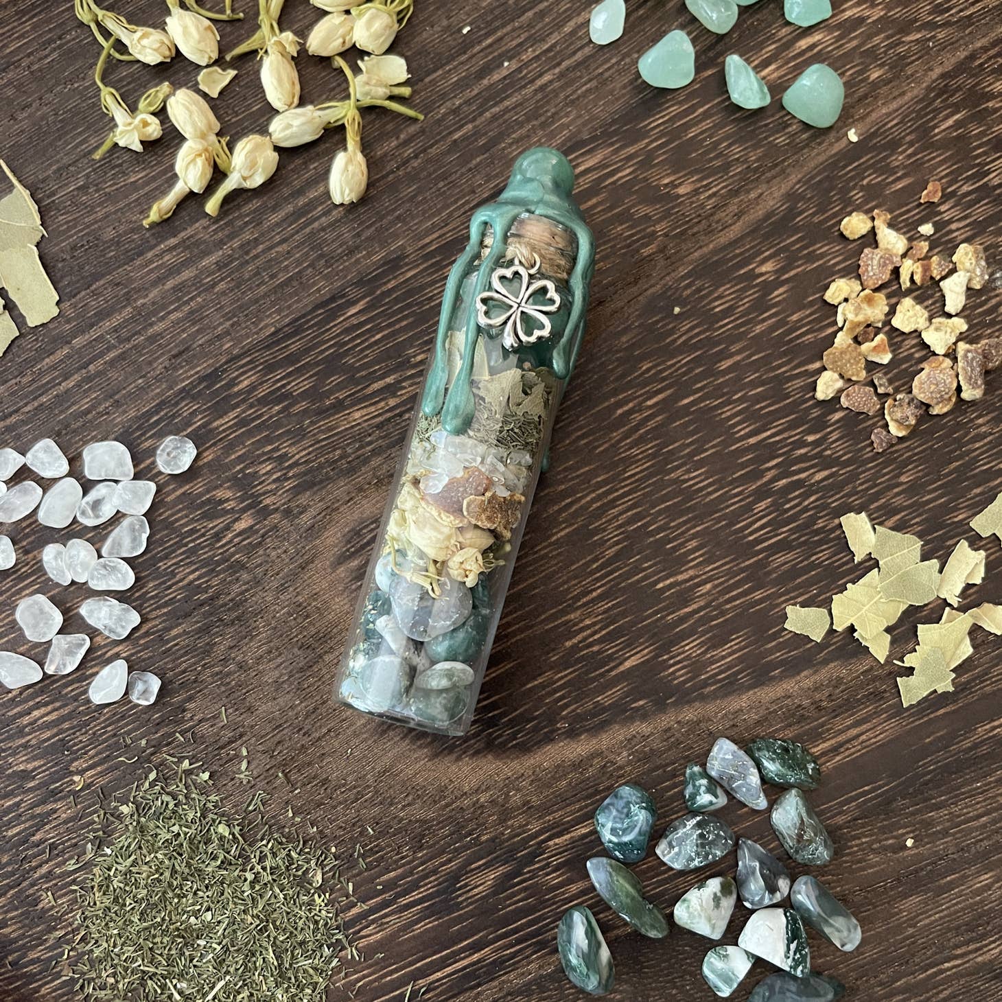 Abundance Spell Jar, Intention Jar, Witch's Spell Bottle - Beyond The Veils