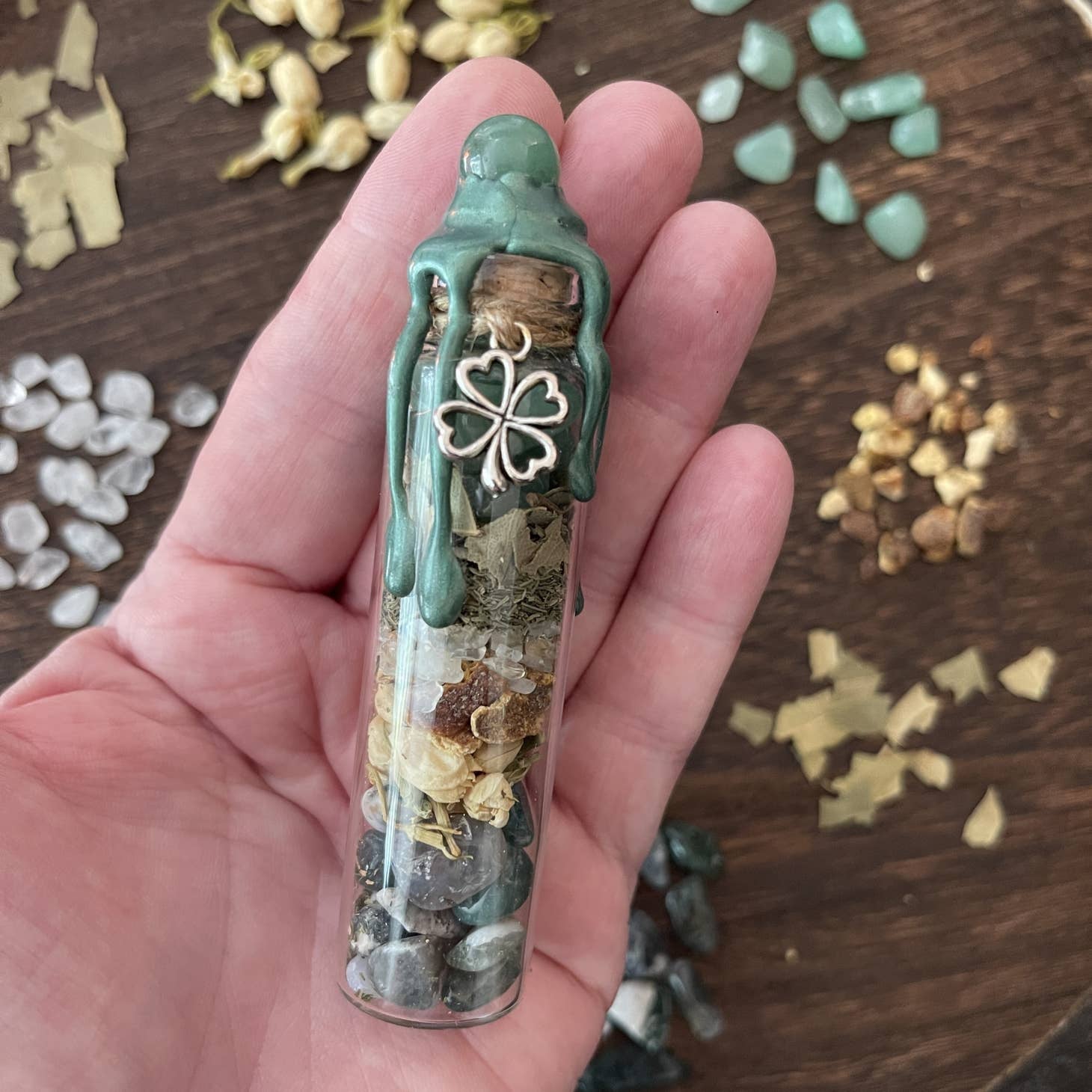 Abundance Spell Jar, Intention Jar, Witch's Spell Bottle - Beyond The Veils