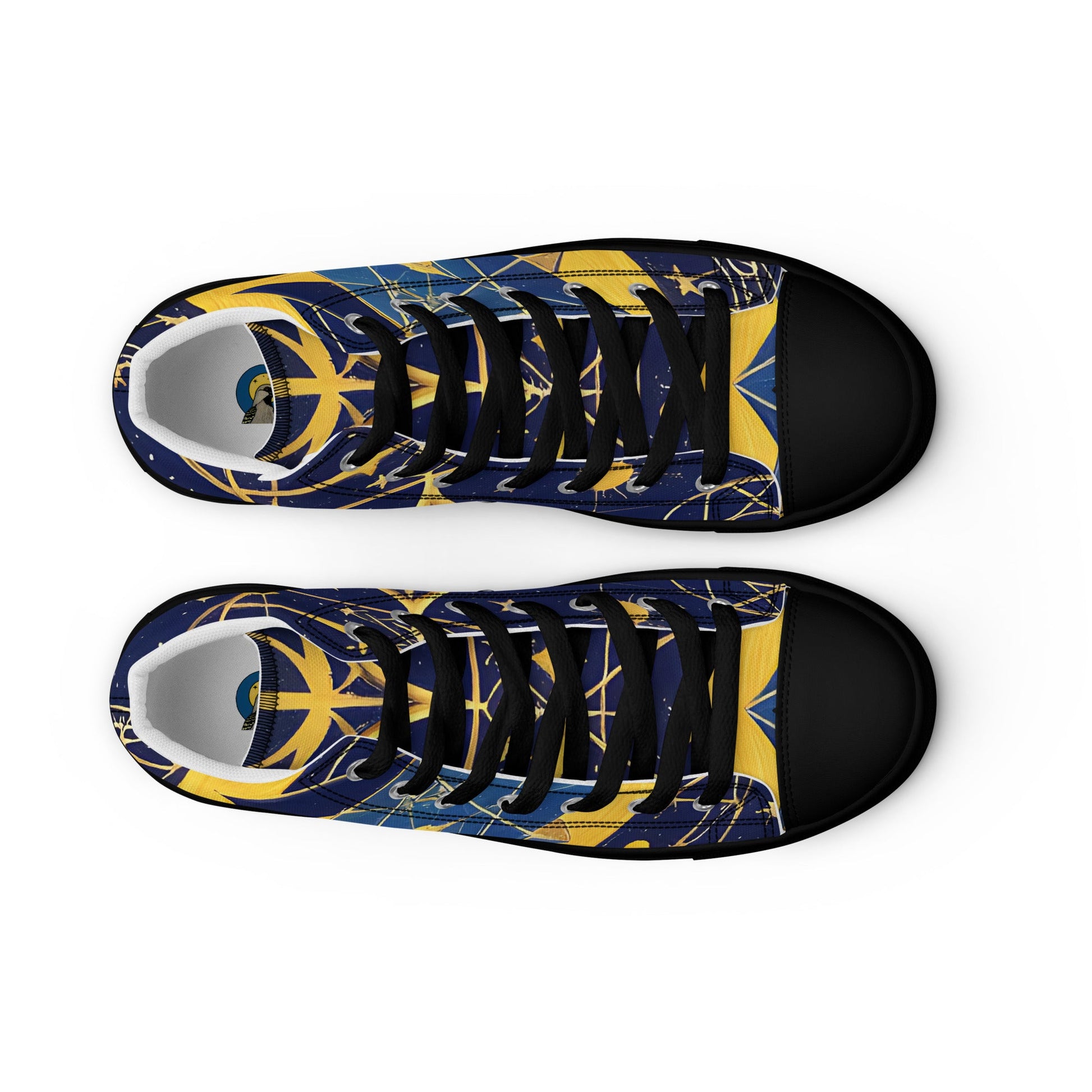 As Above So Below-Men’s high top canvas shoes Preferred - Beyond The Veils