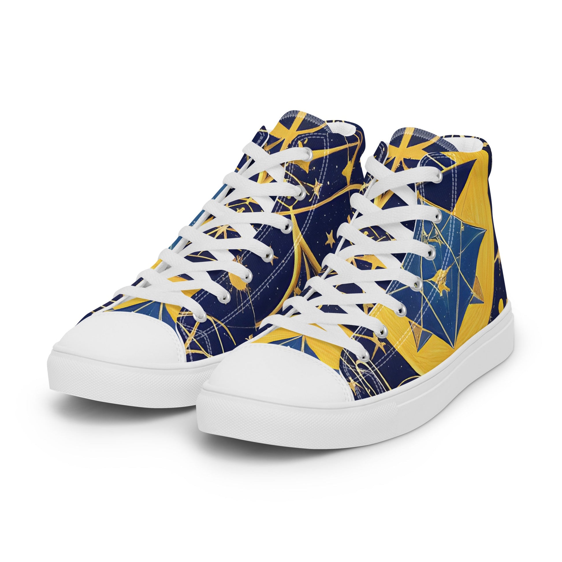 As Above So Below-Men’s high top canvas shoes Preferred - Beyond The Veils