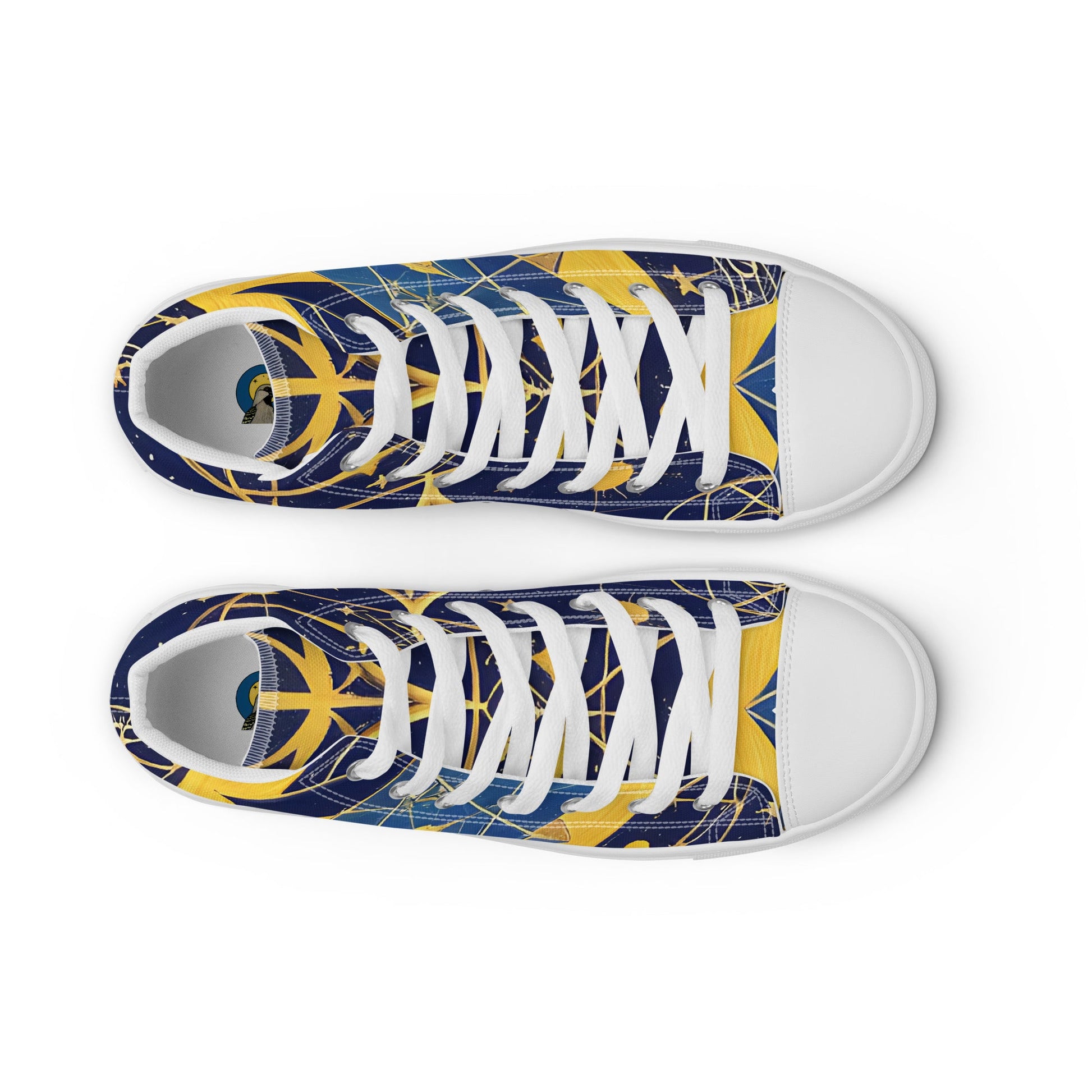 As Above So Below-Men’s high top canvas shoes Preferred - Beyond The Veils