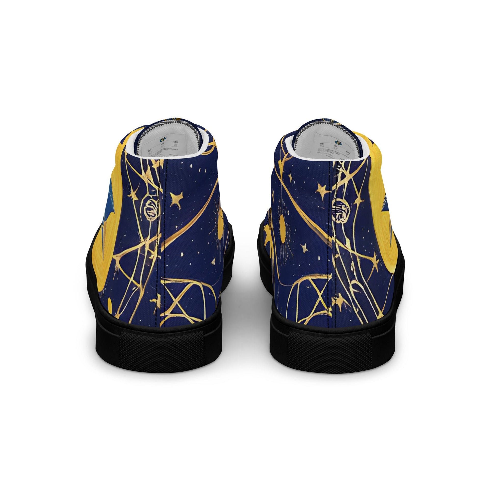 As Above So Below-Men’s high top canvas shoes Preferred - Beyond The Veils