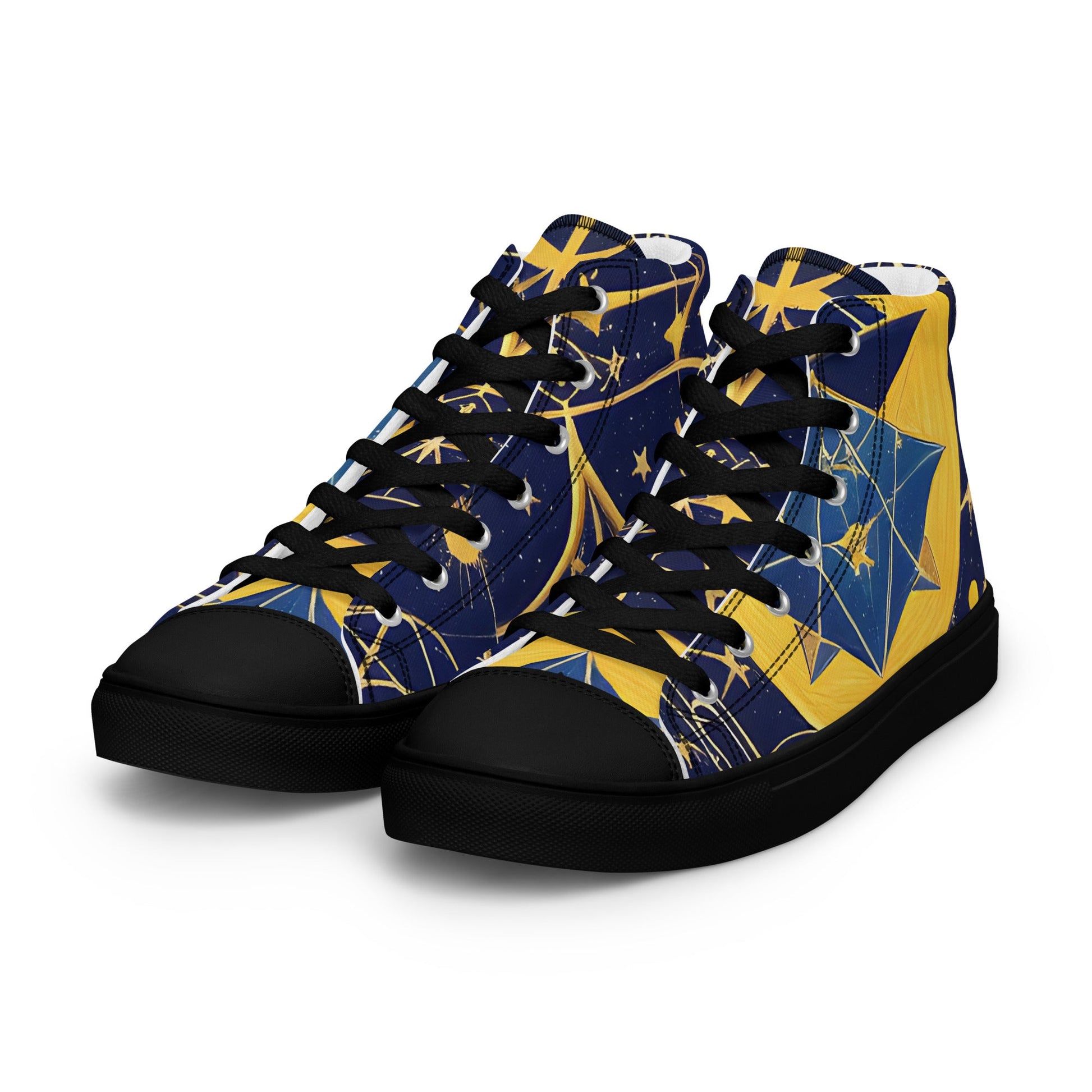 As Above So Below-Men’s high top canvas shoes Preferred - Beyond The Veils