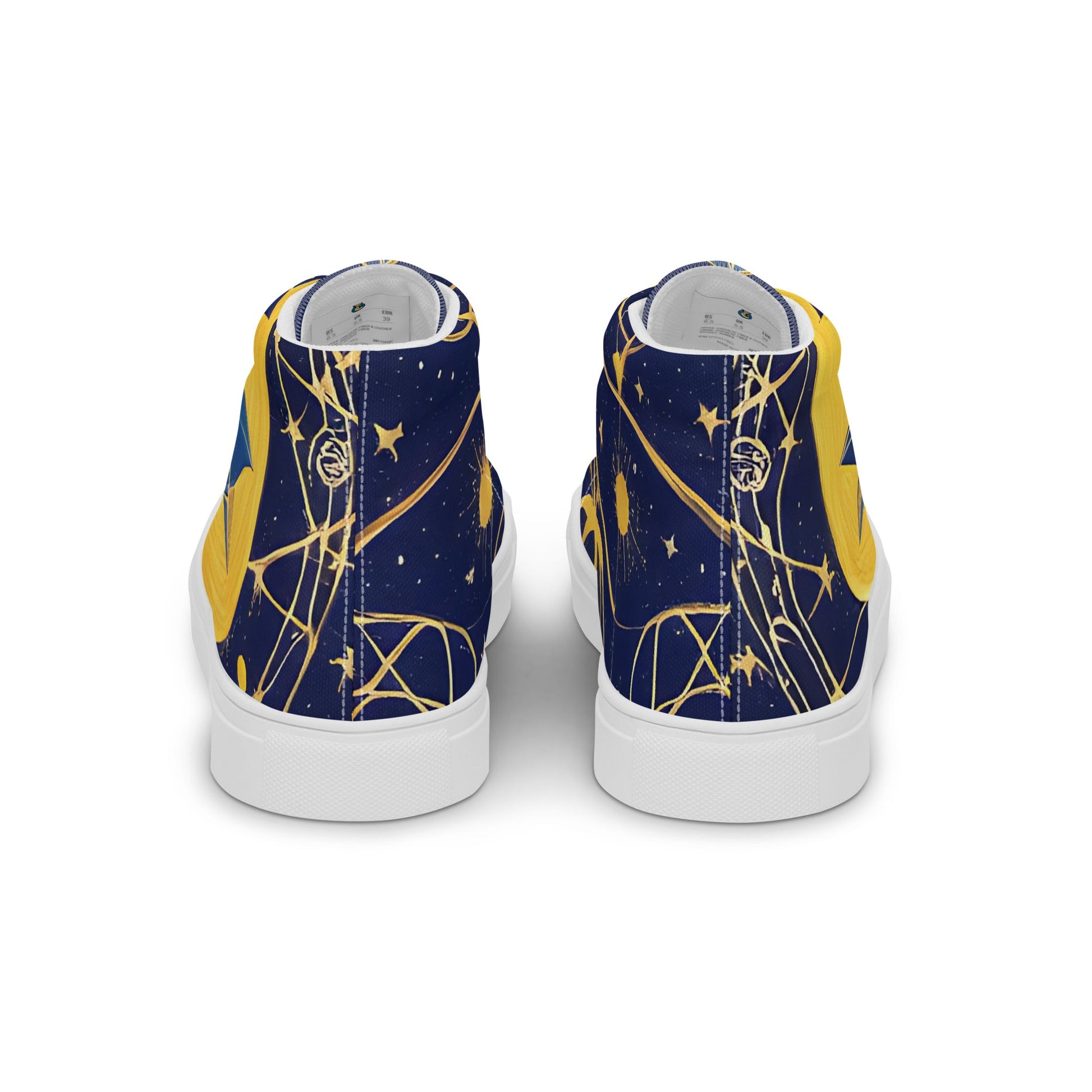 As Above So Below-Men’s high top canvas shoes Preferred - Beyond The Veils