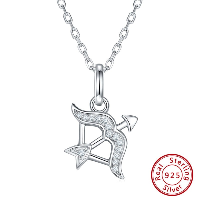 Astrological Signs Silver Diamond Necklace - Beyond The Veils