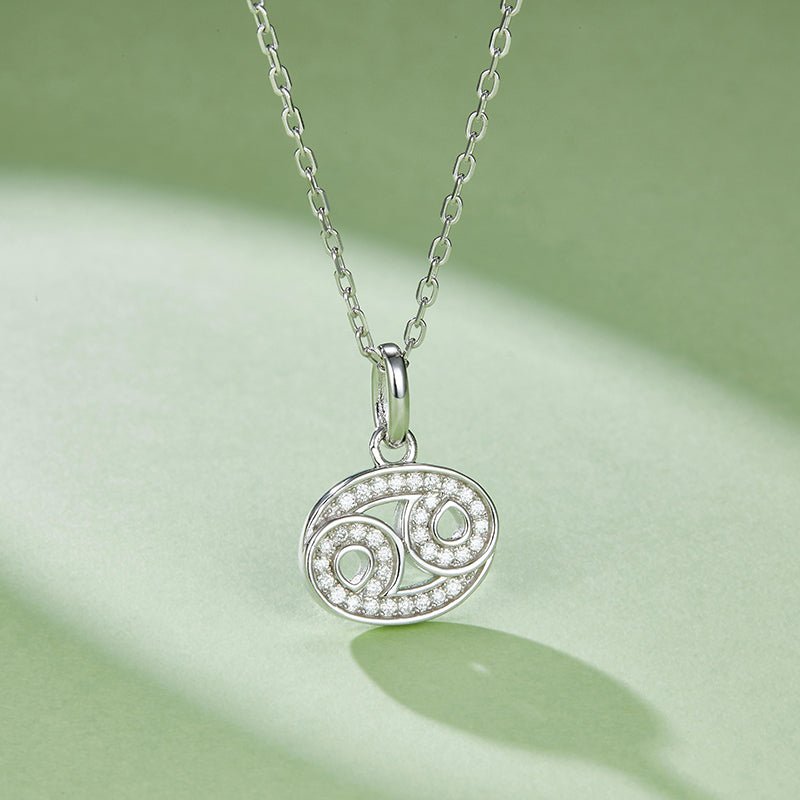 Astrological Signs Silver Diamond Necklace - Beyond The Veils
